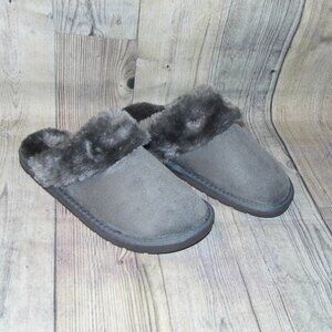 APRES Classic Scuff Charcoal Gray Slippers Womens Size Large (7.5-8.5)